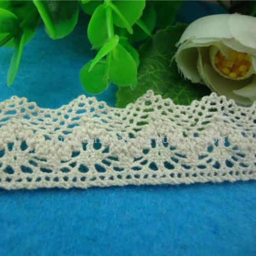 cotton thread lace single side 2.5cm