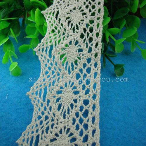 wholesale all-cotton edge cotton thread lace single side lace