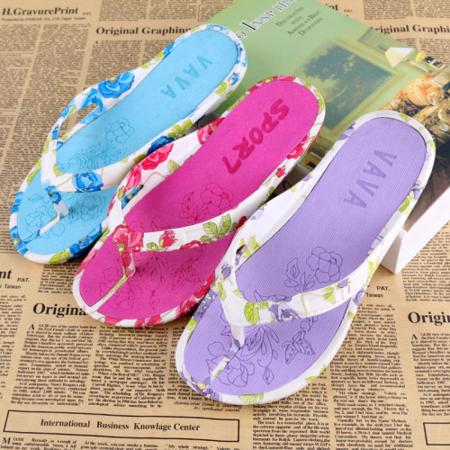 Flip Flops Slippers Women‘s Summer Sandals 2020 Fashion Printed Eva Beach Sandals