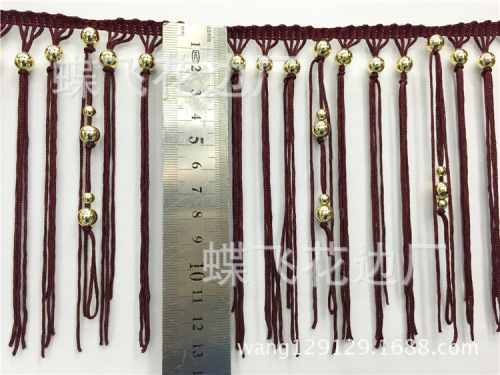 Scarf Accessories Latin Dance Tassel Lace Hook Beads Rayon Fringe 13cm Polyester Factory Direct