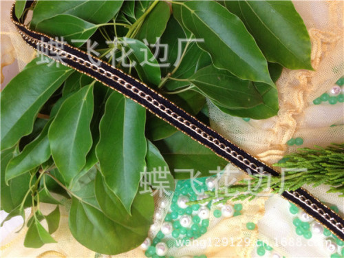 Herringbone Beads Lace， Mesh Chain Lace， Iron Chain Lace， aluminum Zipper Lace 