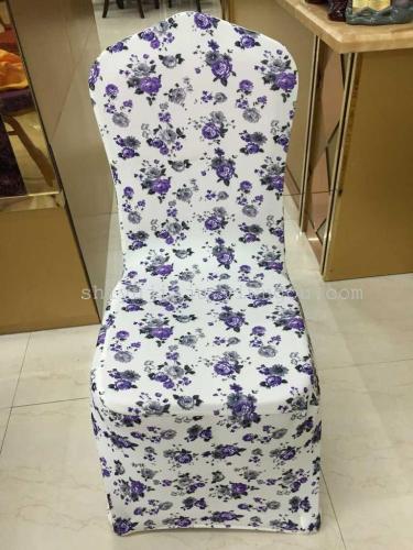 Chair Cover Hotel Cloth Product High-End Printing Elastic Thickening European and American Fashion