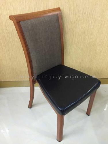 Chair Hotel Chair Hotel Furniture Imitation Wooden Chair Cloth Bag Chair Aluminum Alloy Wooden Chair