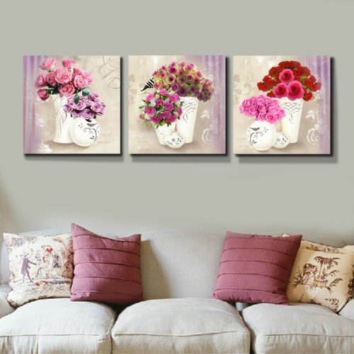 Rose Flower Living Room Simple Decorative Painting Bedroom Hanging Picture Wall 