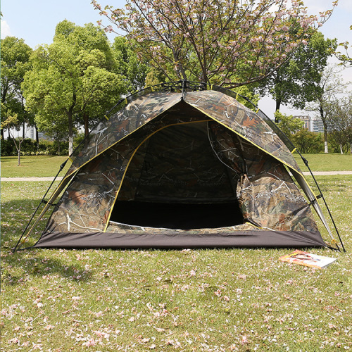 double-yer outdoor camping tent factory direct sales four seasons portable automatic building-free quily open camoufge tent