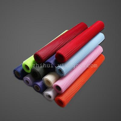 Sell high - grade plain color grid gauze bouquets of flowers packaging materials wholesale