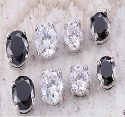 Four-claw zircon strong magnetic magnetic earring male and female magnetic magnetic earring