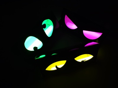 glow stick eye magic box, light stick ornaments
