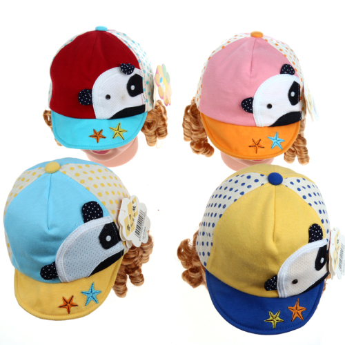 snow baby ly13-050 korean style soft brim cloth hat children‘s hat sun hat a- 289