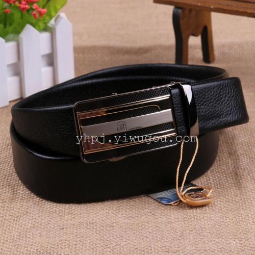 Wholesale 4.0 Old Head Automatic Alloy Buckle Top Layer Leather Belt Belt
