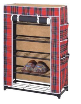 iron mesh 5-layer combination oxford cloth shoe cabinet