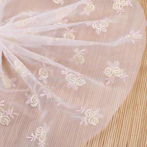 Two Color Thread Lace Full-Scale Mesh Computer Embroidery Accessories Korean Lace