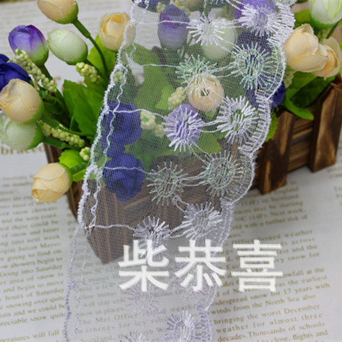 [factory direct sales] popular color mesh bilateral lace 8cm diy accessories spot supply