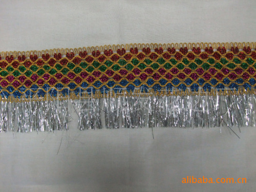 [Factory Direct Sales] Supply Lace Supply Colorful Silk Lace Fringe