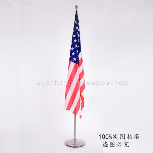 2 m high-grade stainless steel vertical conference room floor flagpole office floor flag stand