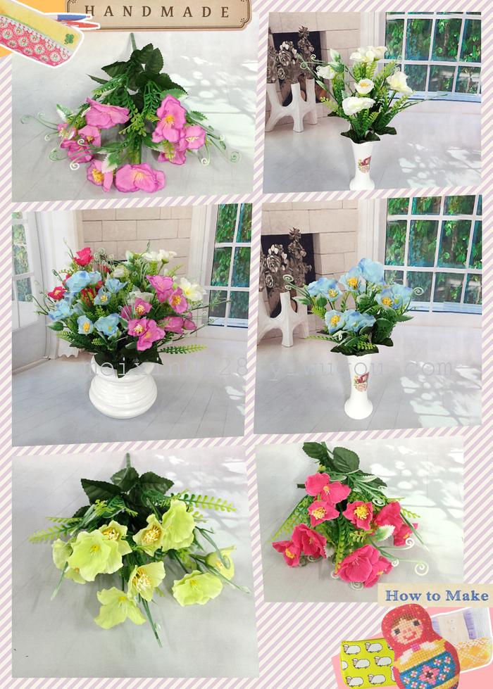 仿真花 人造花 工艺花 5头蝴蝶兰