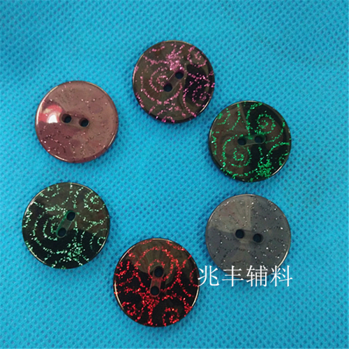 factory direct sales resin button two-eye mesh button plastic button wholesale