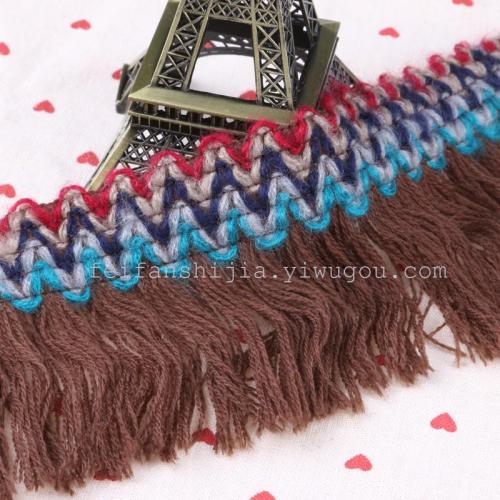 cashmere wool fringe lace scarf clothing lace crafts accessories