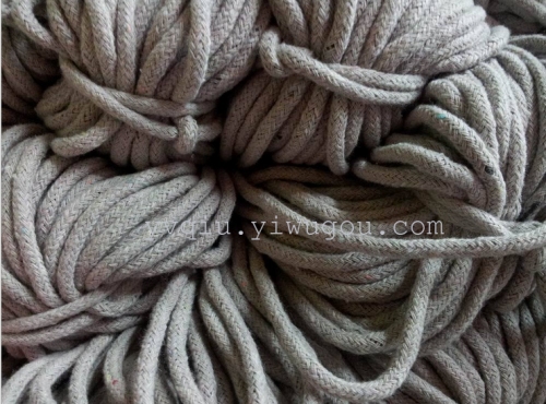 5mm gray white cotton string round rope edge rope core rope