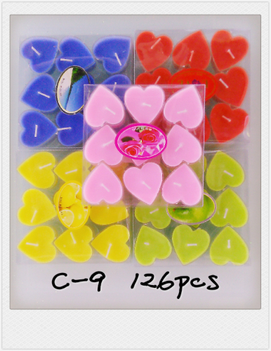 Yuhuan Candle Art Proposal Candle Plastic Box Heart-Shaped Candle