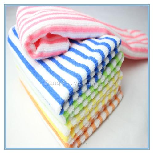 [fengyi] ultra-fine fiber wide strip rag household cleaning towel absorbent scouring pad kitchen dishwashing rag