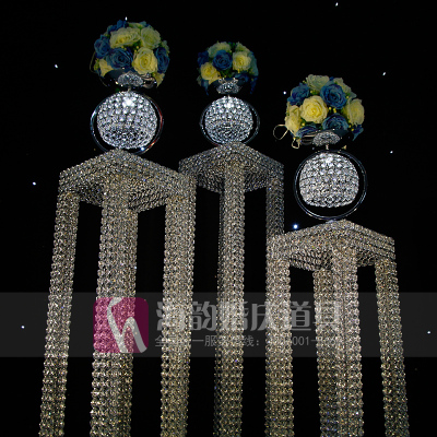 Haiyun wedding props creation art decoration set for 2014 new crystal road lead three pieces.