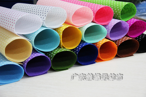 Handmade DIY Water Jade Polka Dot Non-Woven Fabric Printing Special Non-Woven Fabric Fabric
