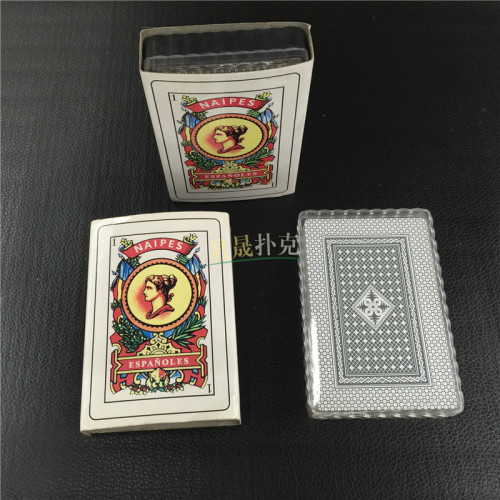 Supply 50 Pairs of Spanish Plastic Box Poker Foreign Trade Poker Customized Poker 