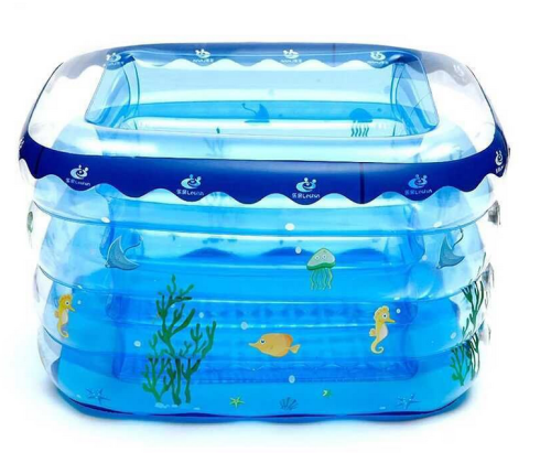 yingtai thickened four-ring rectangular baby and infant inflatable swimming pool bathtub bath pool