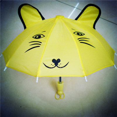 With Ears Toy Umbrella Children Small Umbrella Mini Props Craft Umbrella Personality Cartoon Umbrella