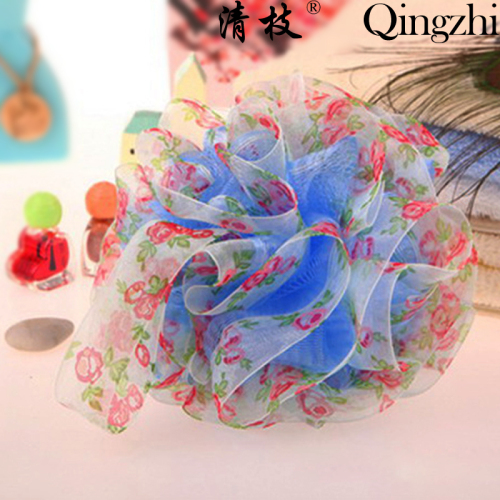 [Qing Zhi] Mesh Sponge Hot Sale PE Rose Silk Lace Loofah High-End Mesh Sponge Customized Mixed Batch