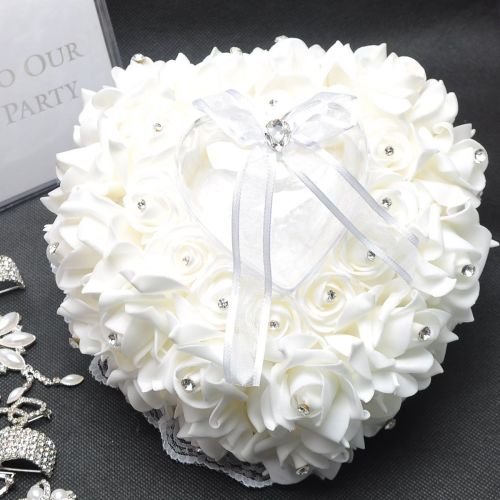 wedding hotel wedding love heart-shaped ring pillow ring setting ring box personalized wedding props supplies