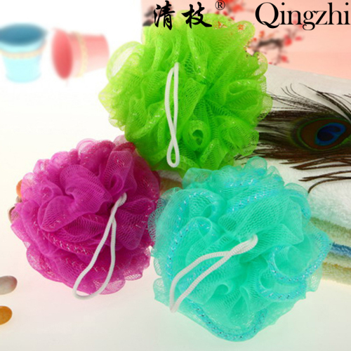 [Clear Branches] Mesh Sponge High Quality Mesh Sponge Discount Supply Color Changing Silk Edge Bath Ball Color Nylon Bath Ball