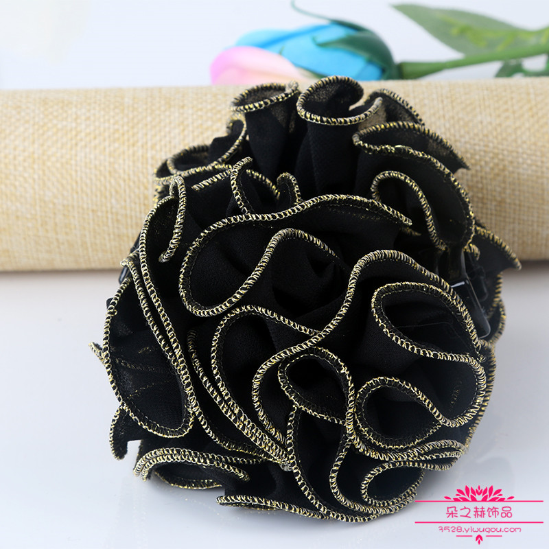 Korean jewelry CHIFFON SILK YARN exquisite flowers grab hair...