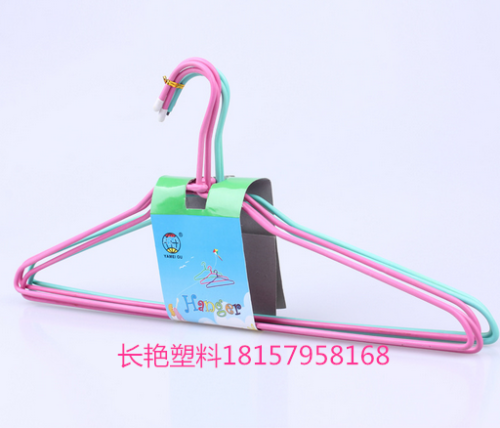 hot selling plastic coated iron wire drying hanger non-slip hanger factory direct wholesale 938