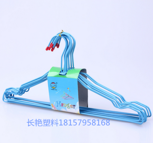 daily necessities hot sale plastic coated iron wire drying hanger non-slip hanger wholesale 934