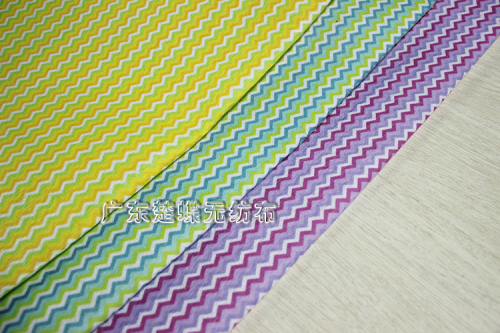 handmade diy 3-color corrugated non-woven fabric printing special non-woven fabric fabric