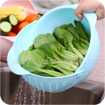 Fruit and vegetable basket cover drain basket with screen melon fruits and vegetables washing basket