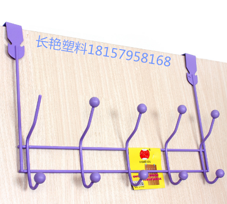 factory popular fashion plastic dipping 5 row hook color clothes towel rack 305
