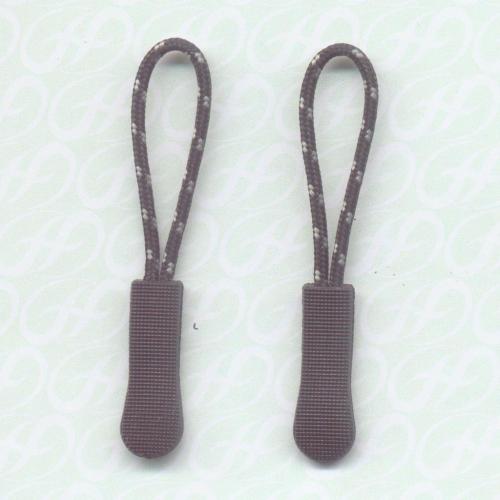 injection molding luggage accessories white two-point flower rope pull tail zipper pull head