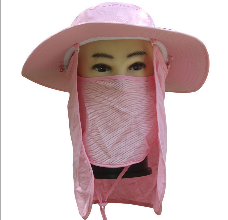 户外登山速干夏天丛林渔夫帽 防紫外线防灰披风防晒 太阳帽