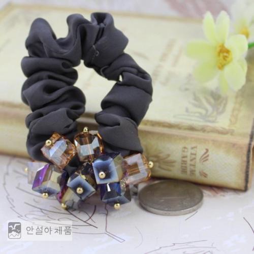 Korean Crystal Hair Tie Hair Rope Rubber Band Beautiful and Elegant
