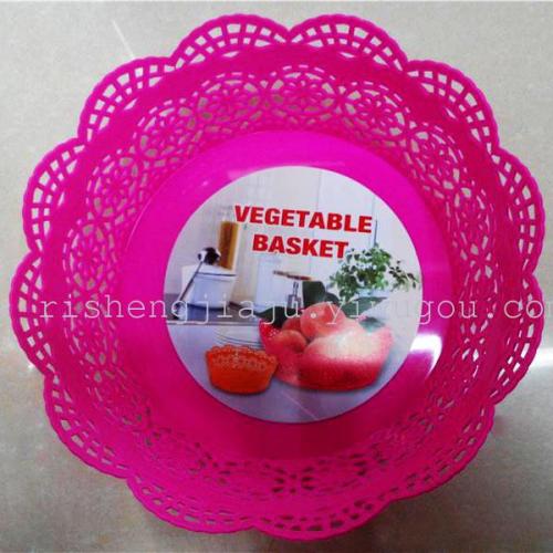 candy color hollow lace fruit plate pattern fruit basket wholesale rs-4446