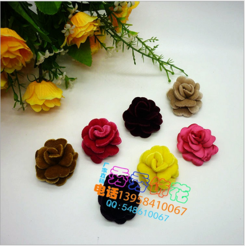 Clothing Accessories DIY Handmade Shoes and Hats Material Decorative Flower 3746 Honey Silk Thread Flower