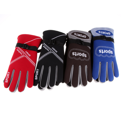 winter outdoor sports gloves men‘s gloves five finger gloves cold-proof warm gloves