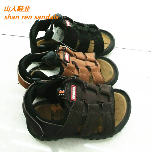boys shoes sandals hot selling in foreign trade summer classic beach children‘s lace-up six-claw sandals pvc bottom african popular