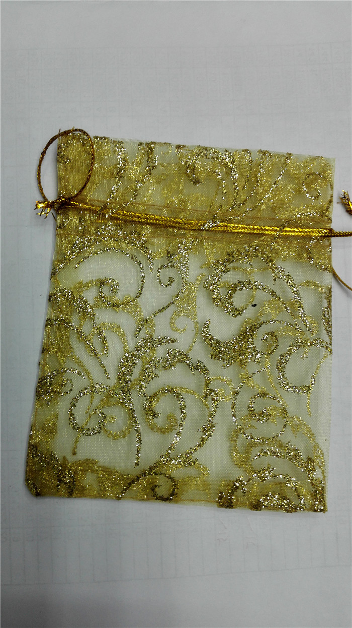 Gold powder brocade Bag Gift Bag candy Bag