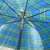 Oversized Plaid Long Handle Umbrella Creative Curved Handle Umbrella Super Waterproof Parasol