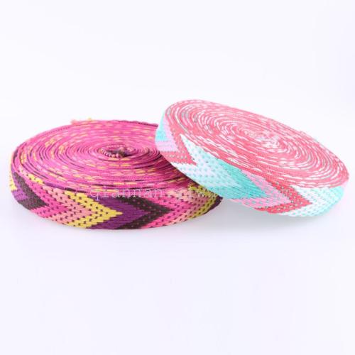 factory spot direct selling color ethnic style polyester jacquard ribbon