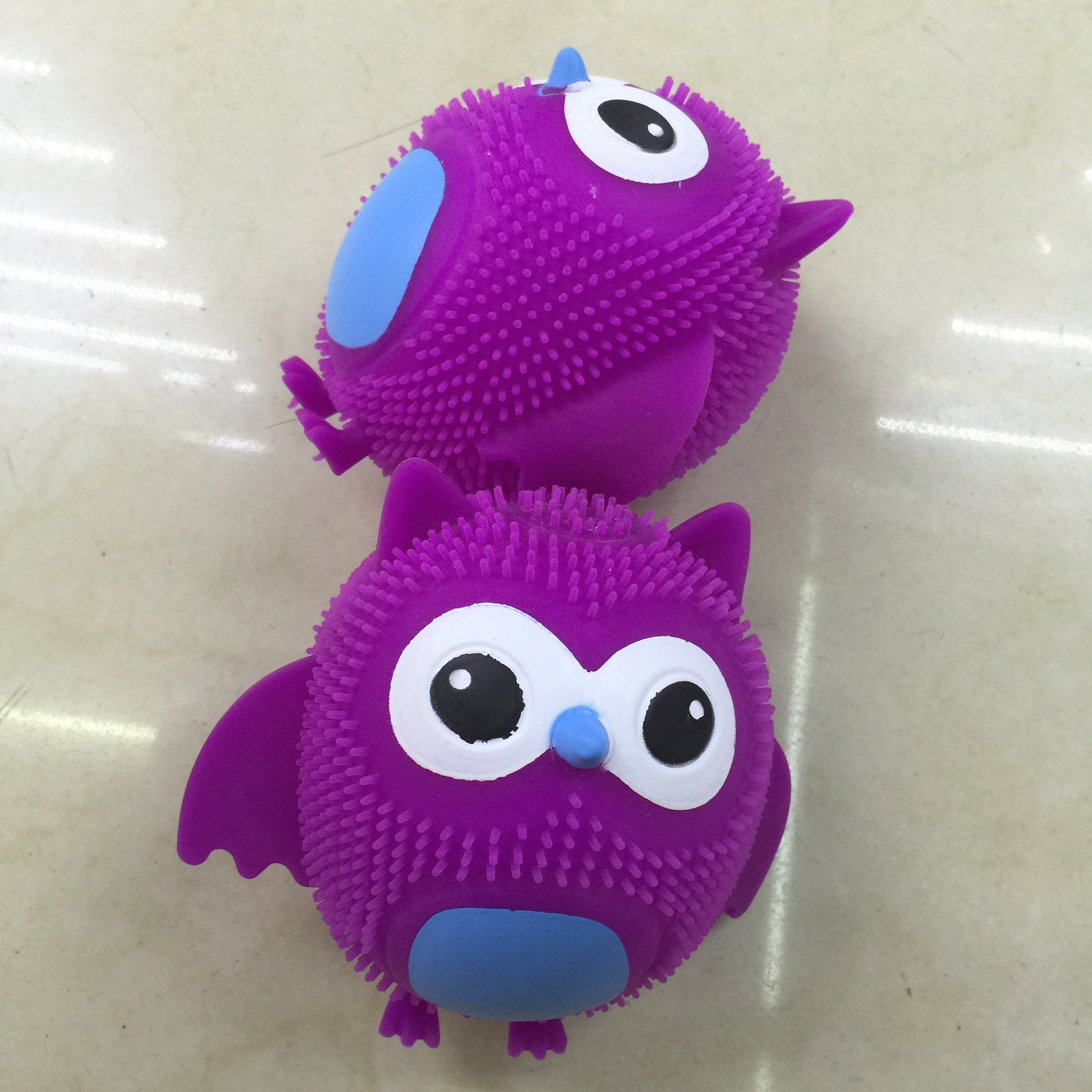 紫色猫头鹰 tpr环保材质 闪光玩具 新款销售 厂家直销